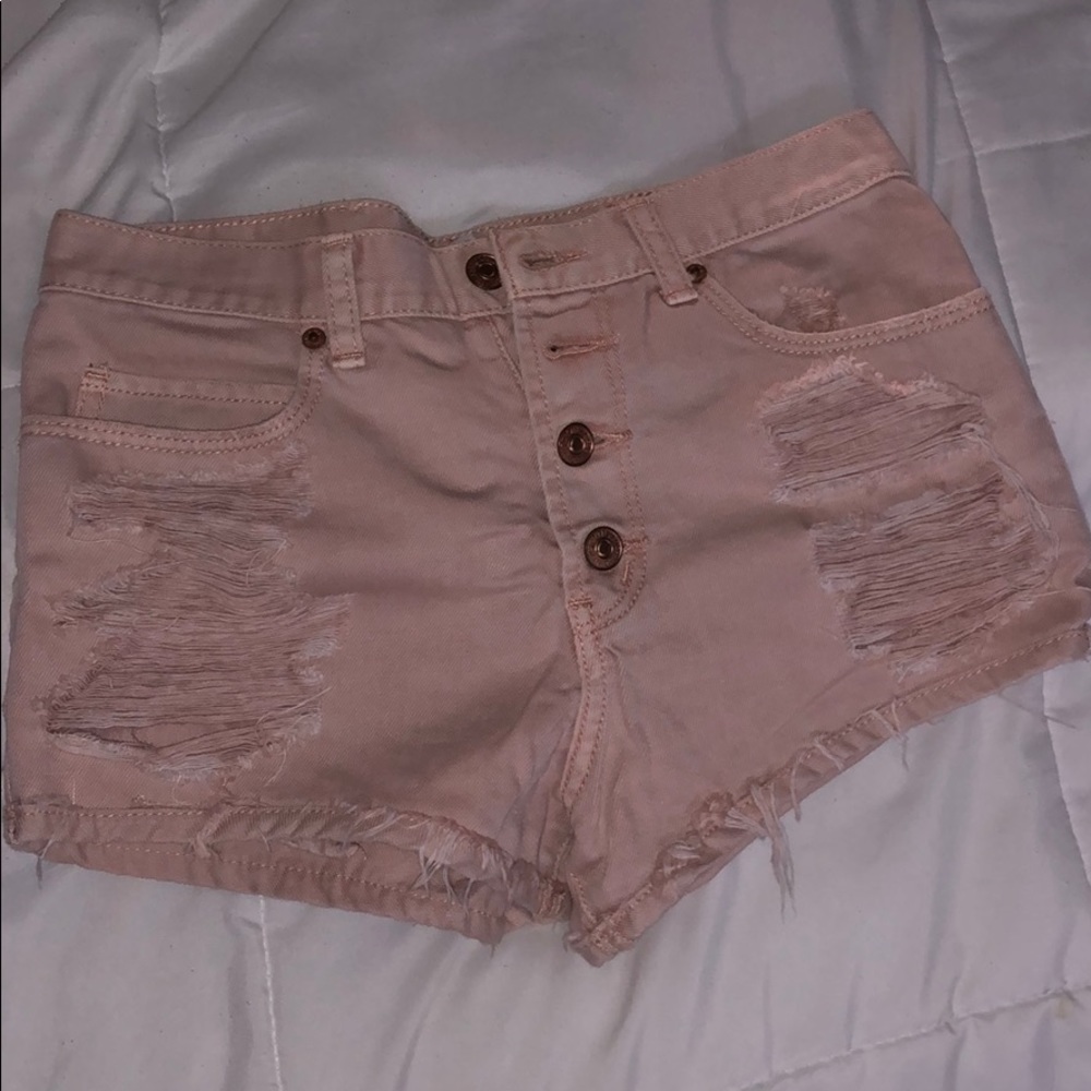 pink shorts